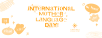 Doodle International Mother Language Day Facebook cover Image Preview