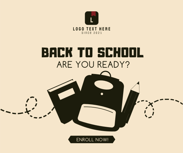 Back to School Vector Facebook Post Design Image Preview