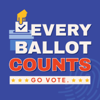 Every Ballot Counts Instagram post Image Preview