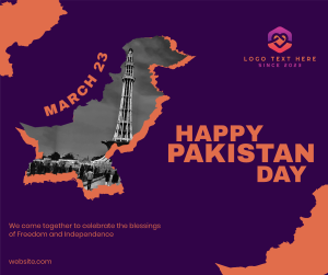 Happy Pakistan Day Facebook post Image Preview