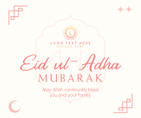 Blessed Eid ul-Adha Facebook Post Design