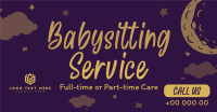 Cute Babysitting Services Facebook ad Image Preview