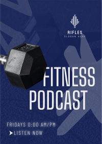 Modern Fitness Podcast Poster Design