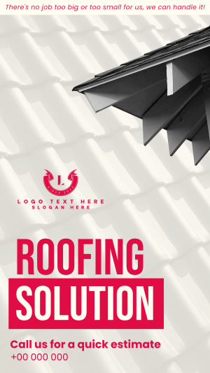 Roofing Solution Instagram story Image Preview