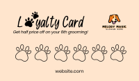 Loyalty Card Paws Business Card Image Preview
