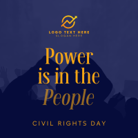 Strong Civil Rights Day Quote Instagram post Image Preview