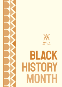 Black History Pattern Poster Image Preview