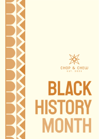 Black History Pattern Poster Image Preview