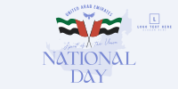 Simple UAE Day Twitter post Image Preview