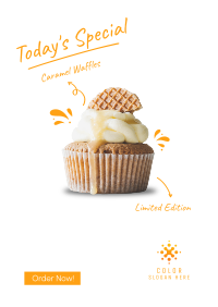 Weekly Special Cupcake Poster Design