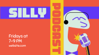 Silly Comedy Podcast Facebook Event Cover Design
