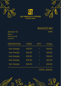 Talk Leaves Invoice Image Preview