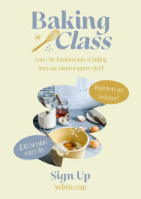 Pastry Baking Class Poster Preview