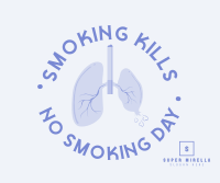 Don't Pop Your Lungs Facebook Post Design