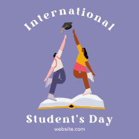 Student's Day Aim High Instagram post Image Preview
