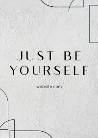 Be Yourself Poster Design