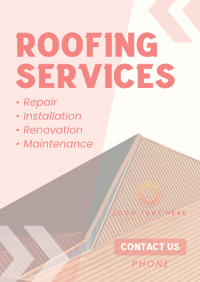 Expert Roofing Services Poster Design