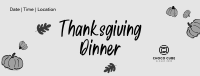Thanksgiving Dinner Facebook Cover Design