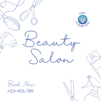 Beauty Salon Services Instagram Post Design