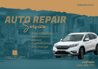 Auto Repair ripped effect Postcard Image Preview
