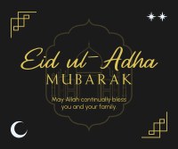 Blessed Eid ul-Adha Facebook Post Design