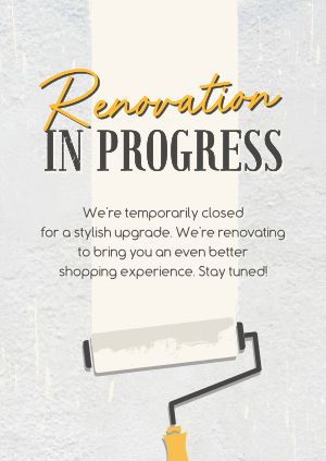 Renovation In Progress Poster Image Preview