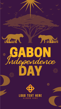 Gabon Independence Day Instagram Story Preview