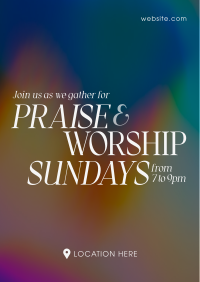Sunday Worship Flyer Design