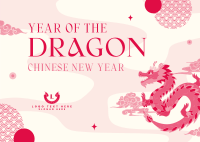 Year Of The Dragon Postcard Design