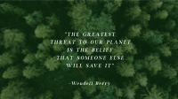 Earth Day Quote Animation Preview