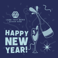 Happy New Year Instagram post Image Preview