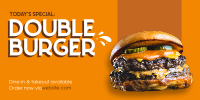 Double Burger Twitter post Image Preview