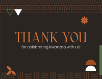 Traditional Kwanzaa Thank You Card Image Preview