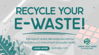 Recycle your E-waste Facebook Event Cover Design