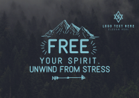 Free Your Spirit Postcard Design