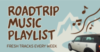 Roadtrip Music Playlist Facebook ad Image Preview