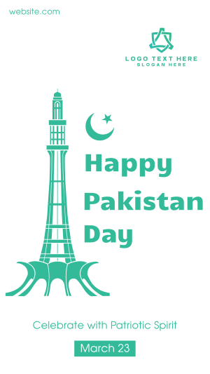 Happy Pakistan Day Instagram story Image Preview