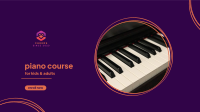 Piano Circle Facebook Event Cover Design