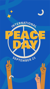 Peace Day Instagram Story Design