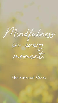Mindfulness Quote YouTube short Image Preview