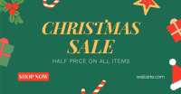 Cute Christmas Sale Facebook Ad Image Preview