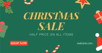 Cute Christmas Sale Facebook ad Image Preview