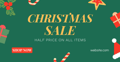 Cute Christmas Sale Facebook ad Image Preview