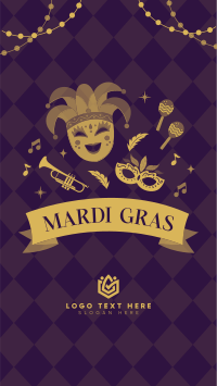 Mardi Gras Celebration Instagram story Image Preview