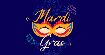 Decorative Mardi Gras Facebook ad Image Preview