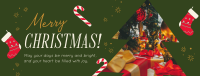 Merry and Bright Christmas Facebook Cover Design