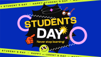 Students Day Greeting Facebook event cover Image Preview