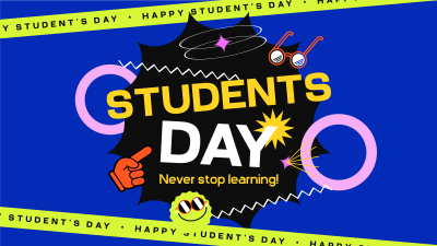 Students Day Greeting Facebook event cover Image Preview