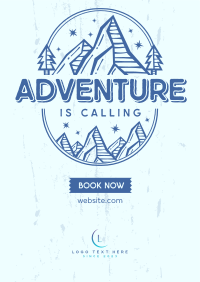 Hiking Equipment Shop Poster Design