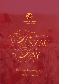 Anzac Day Remembrance Poster Image Preview